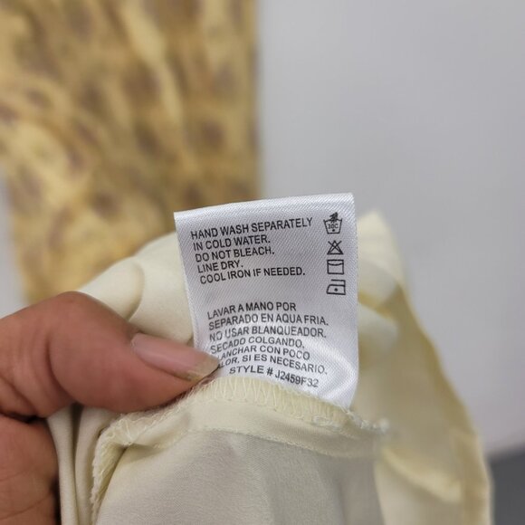 Patrons of Peace Yellow Floral Maxi Dress Size Medium boho - Picture 8 of 12